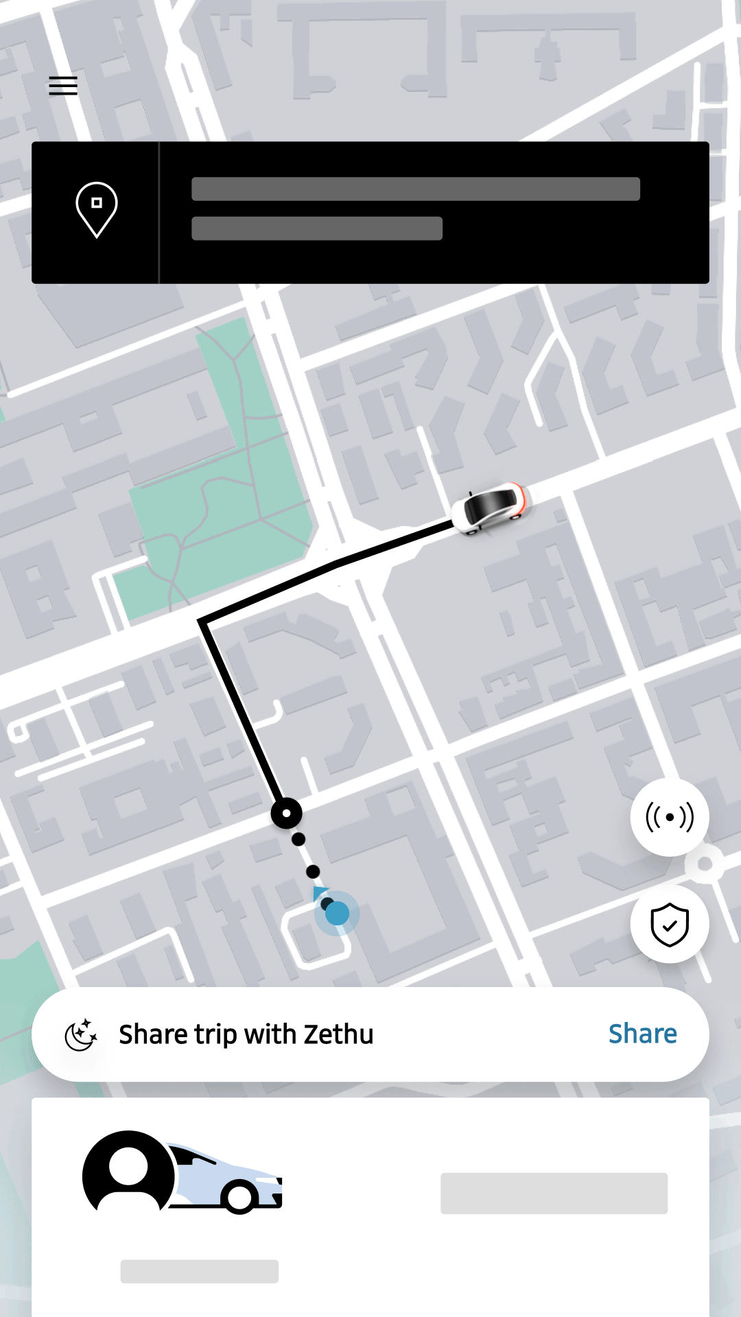 Mockup - Rastreamento em tempo real